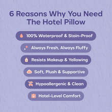 Waterproof & Stain-Resistant Hotel Pillow (2-Pack)