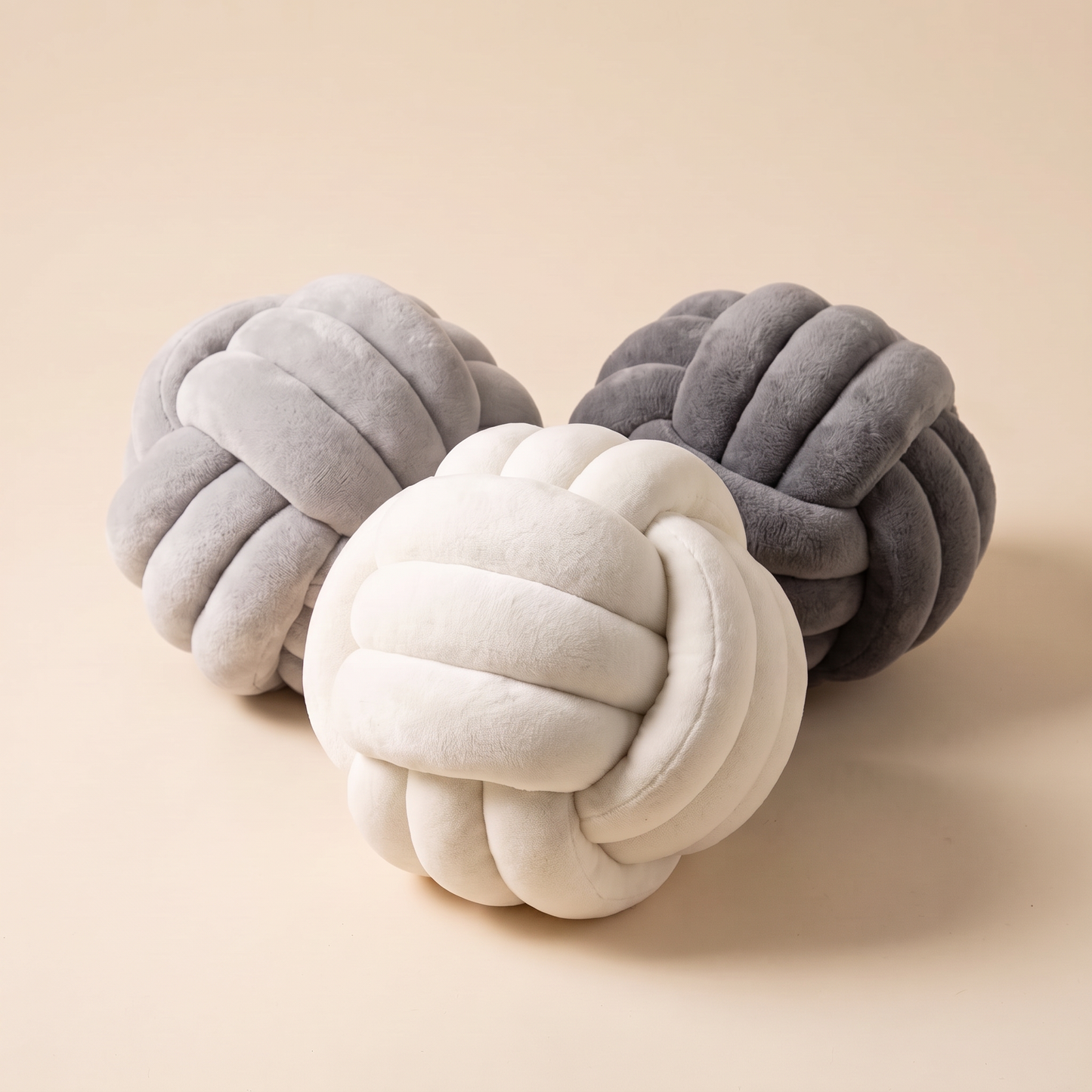 Twine™ Velvet Knot Ball Pillow