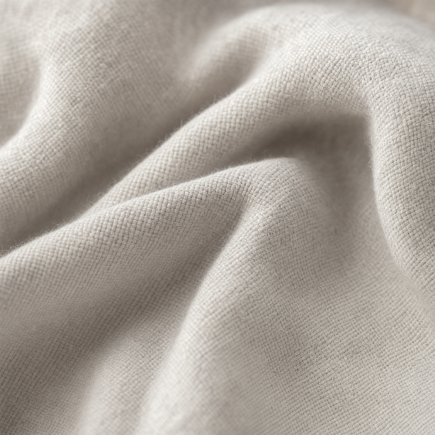Soft light grey cotton weave texture