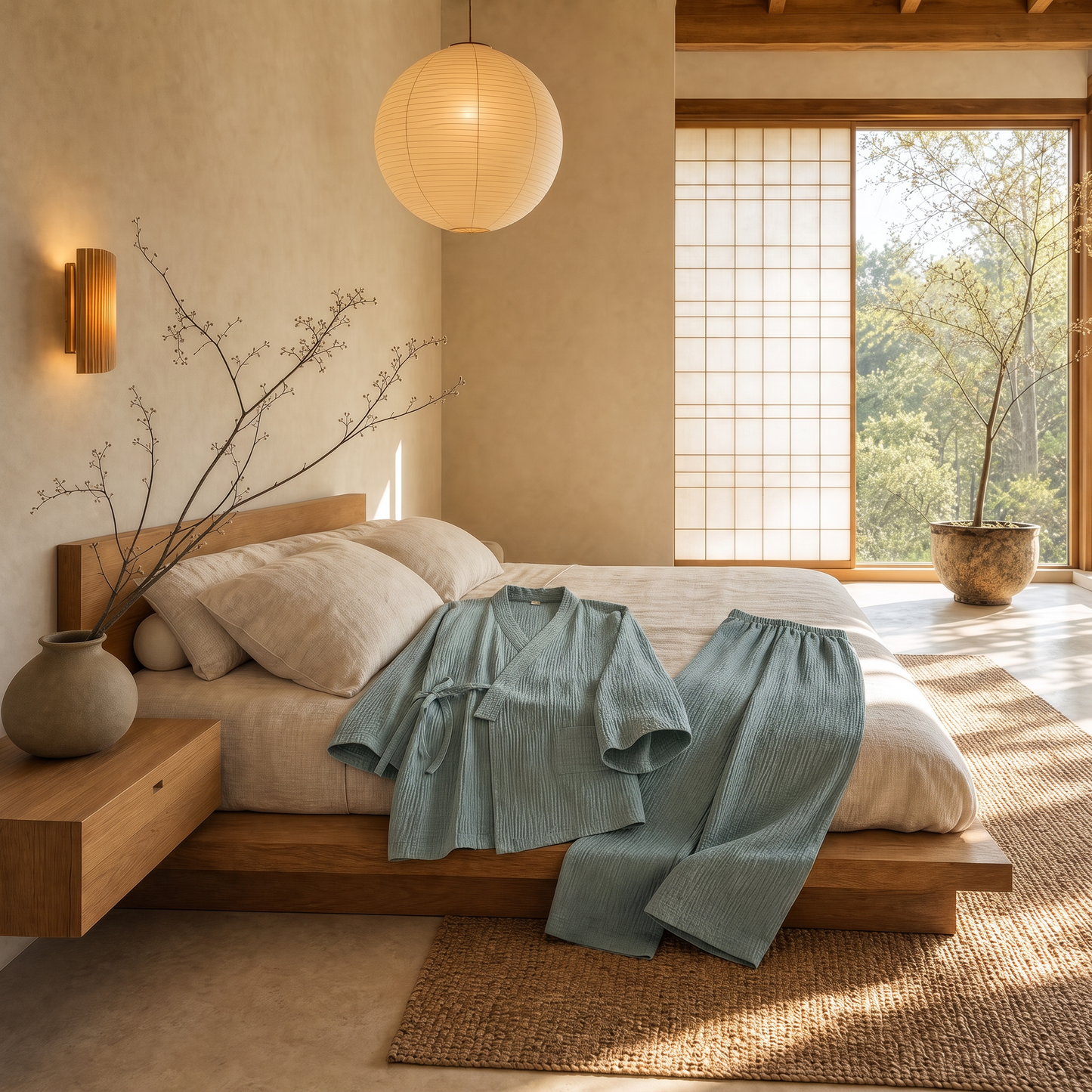 Kumo™ Kimono Cotton Pajama Set