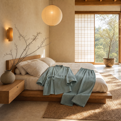 Kumo™ Kimono Cotton Pajama Set