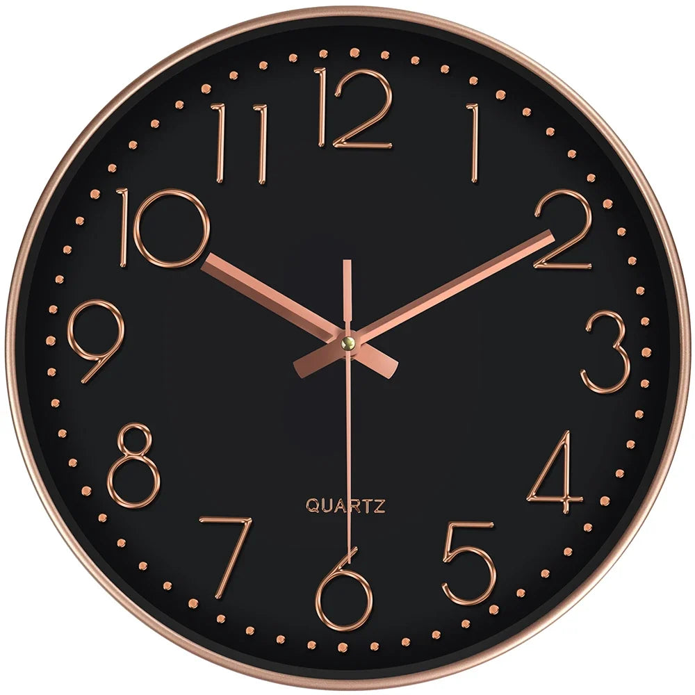 Hush Clock colourway Black and Rose Gold