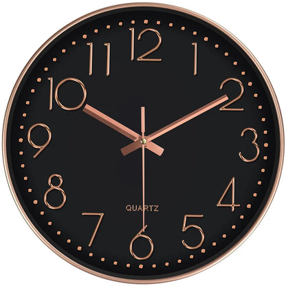 Hush Clock colourway Black and Rose Gold
