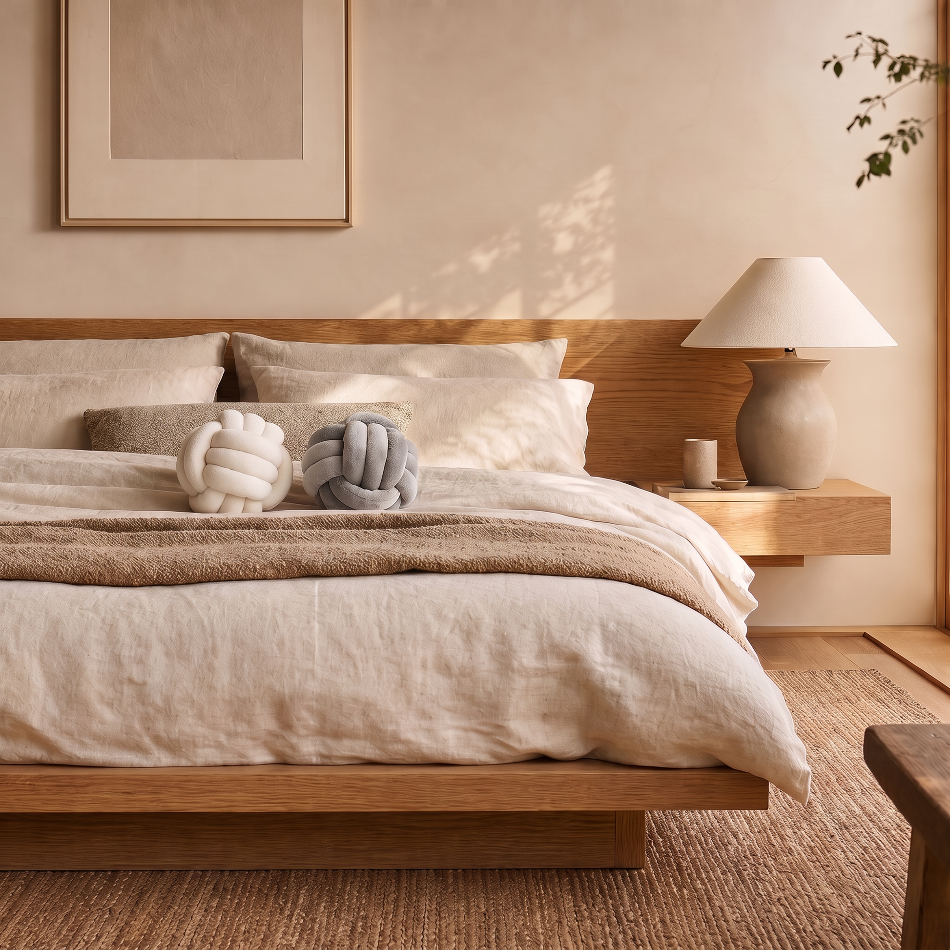 Twine™ Velvet Knot Ball Pillow