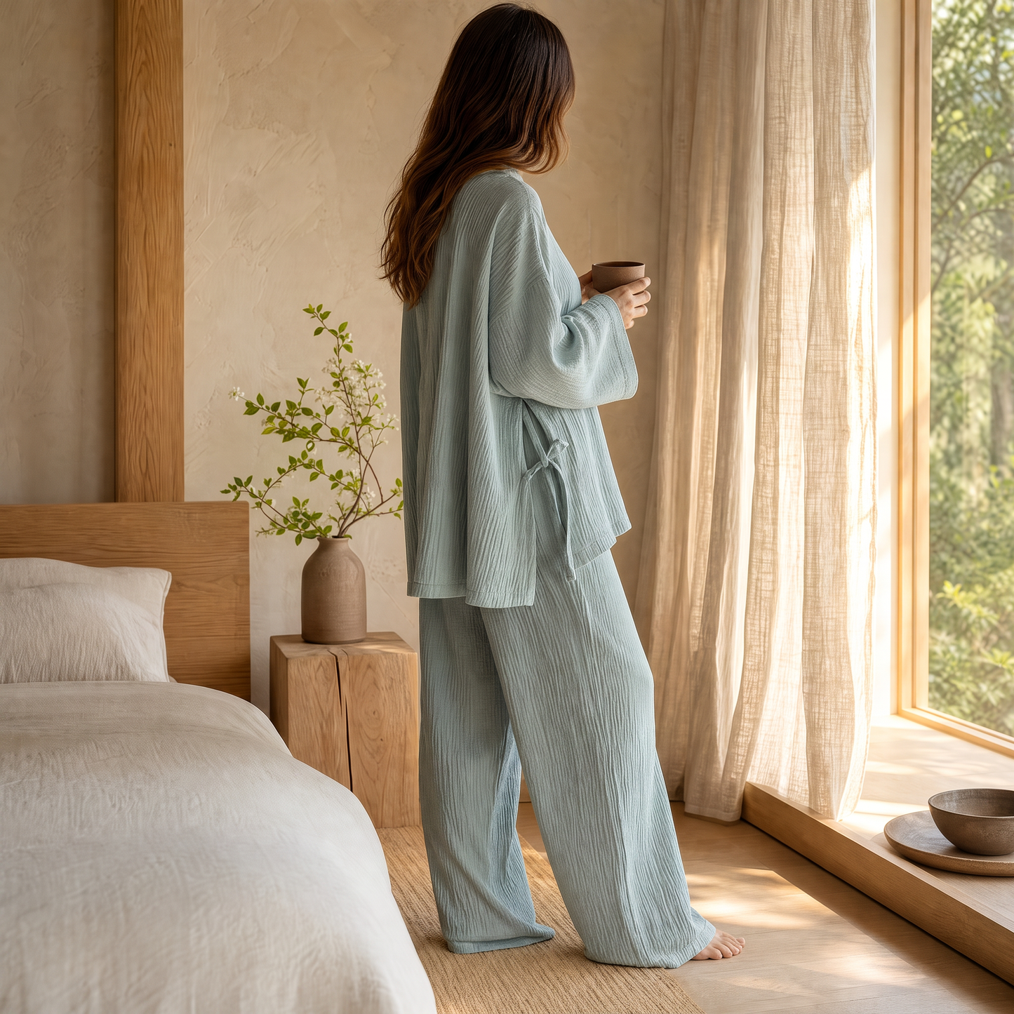 Kumo™ Kimono Cotton Pajama Set