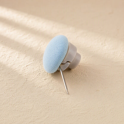 Capgrip™ Mushroom-Shaped Duvet Cover Fasteners, material and detail close-up