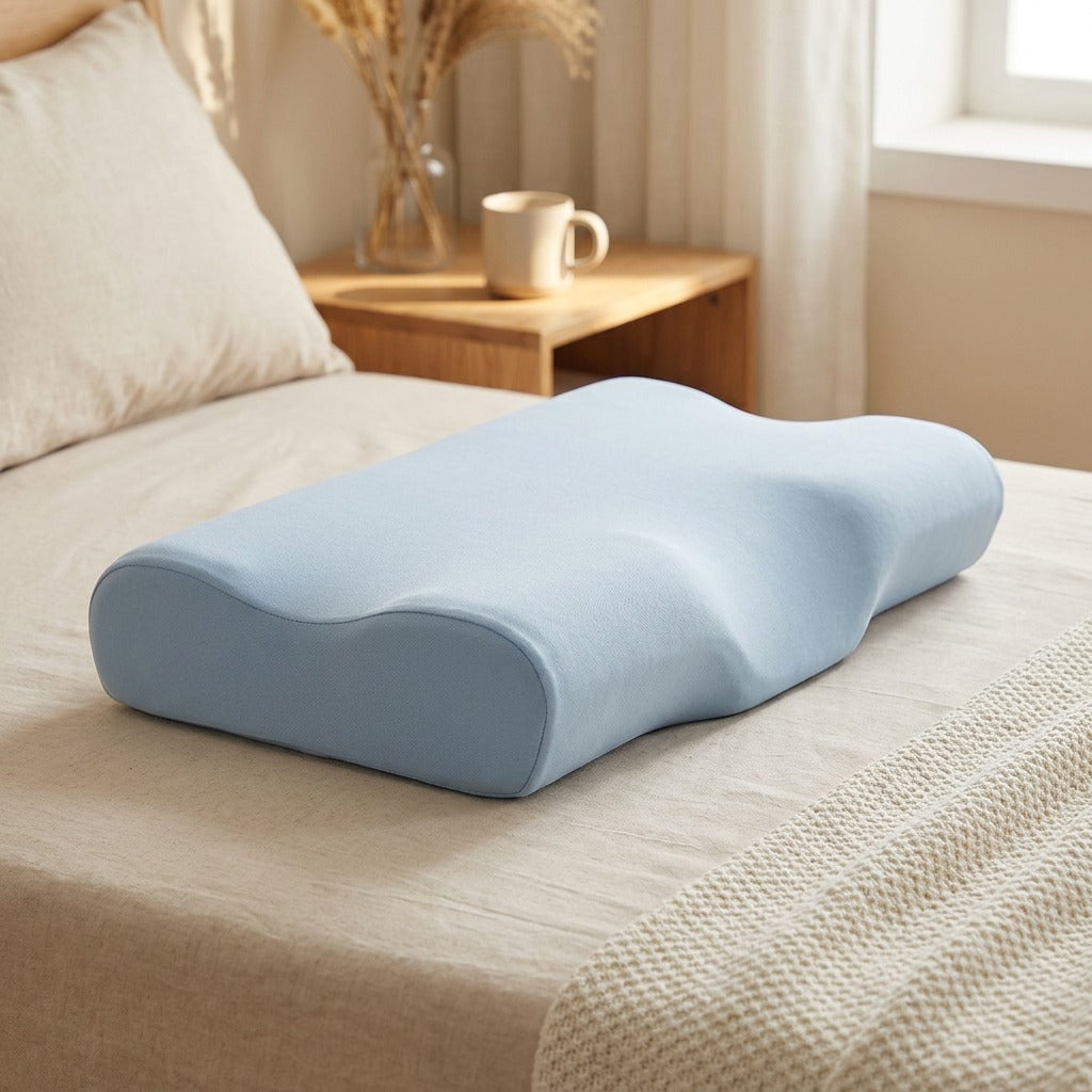 Densefoam™ 50D Memory Foam Pillow, styled close view