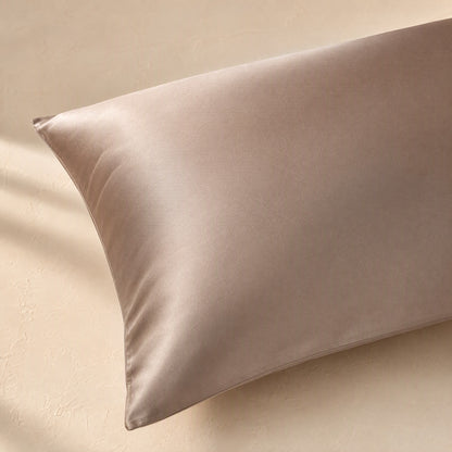 Sheenslip™ Polyester Satin Pillowcase, material and detail close-up
