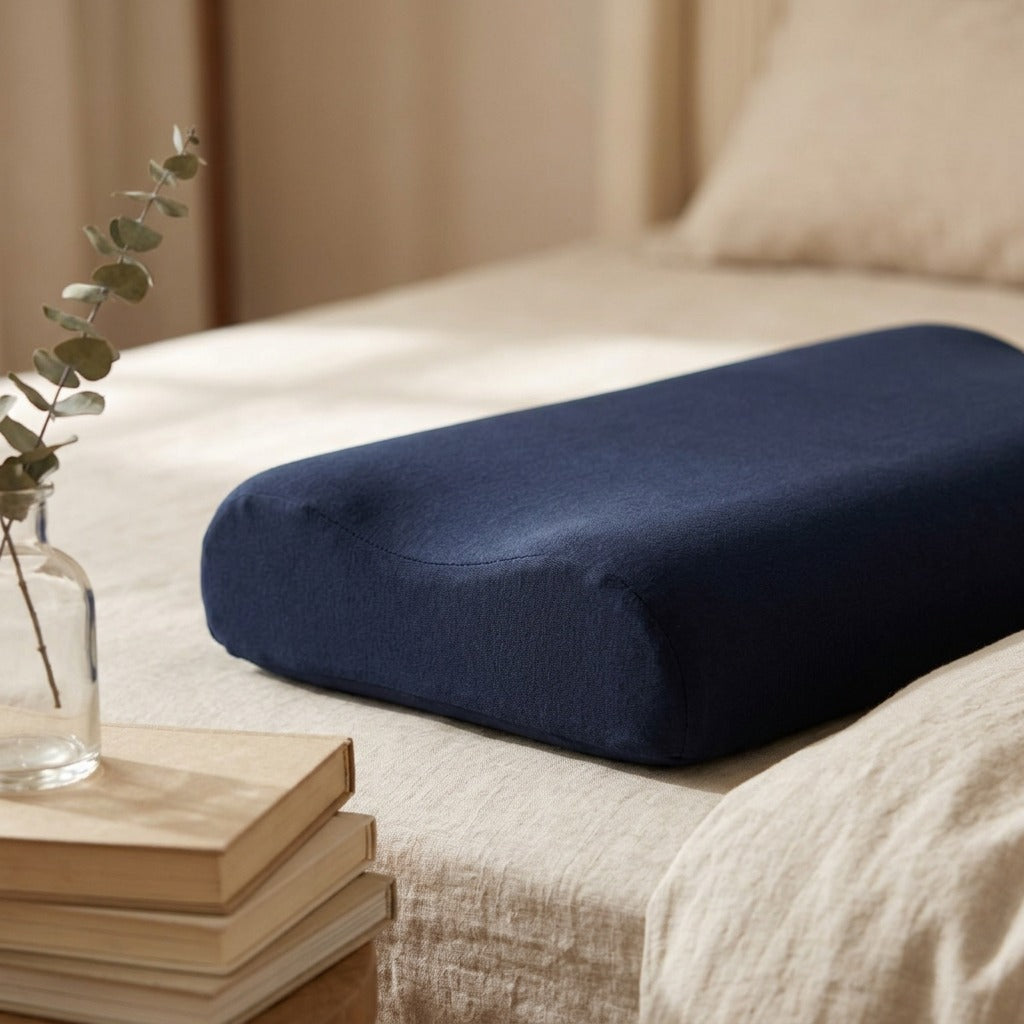 Foamnook™ Memory Foam Neck Support Pillow, styled close view