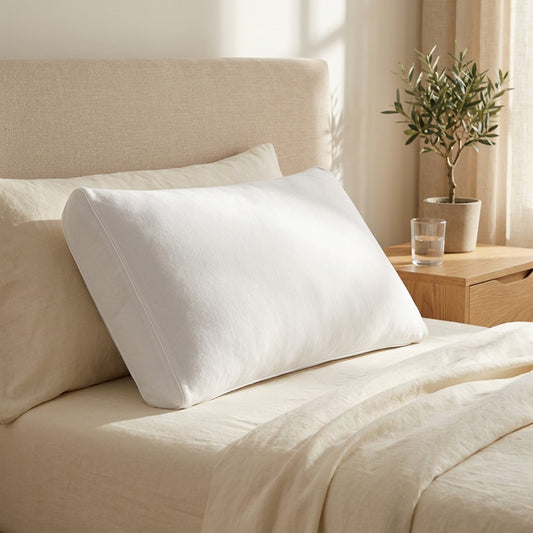 Softspan™ 70 x 42 Memory Foam Pillow in a calm home setting