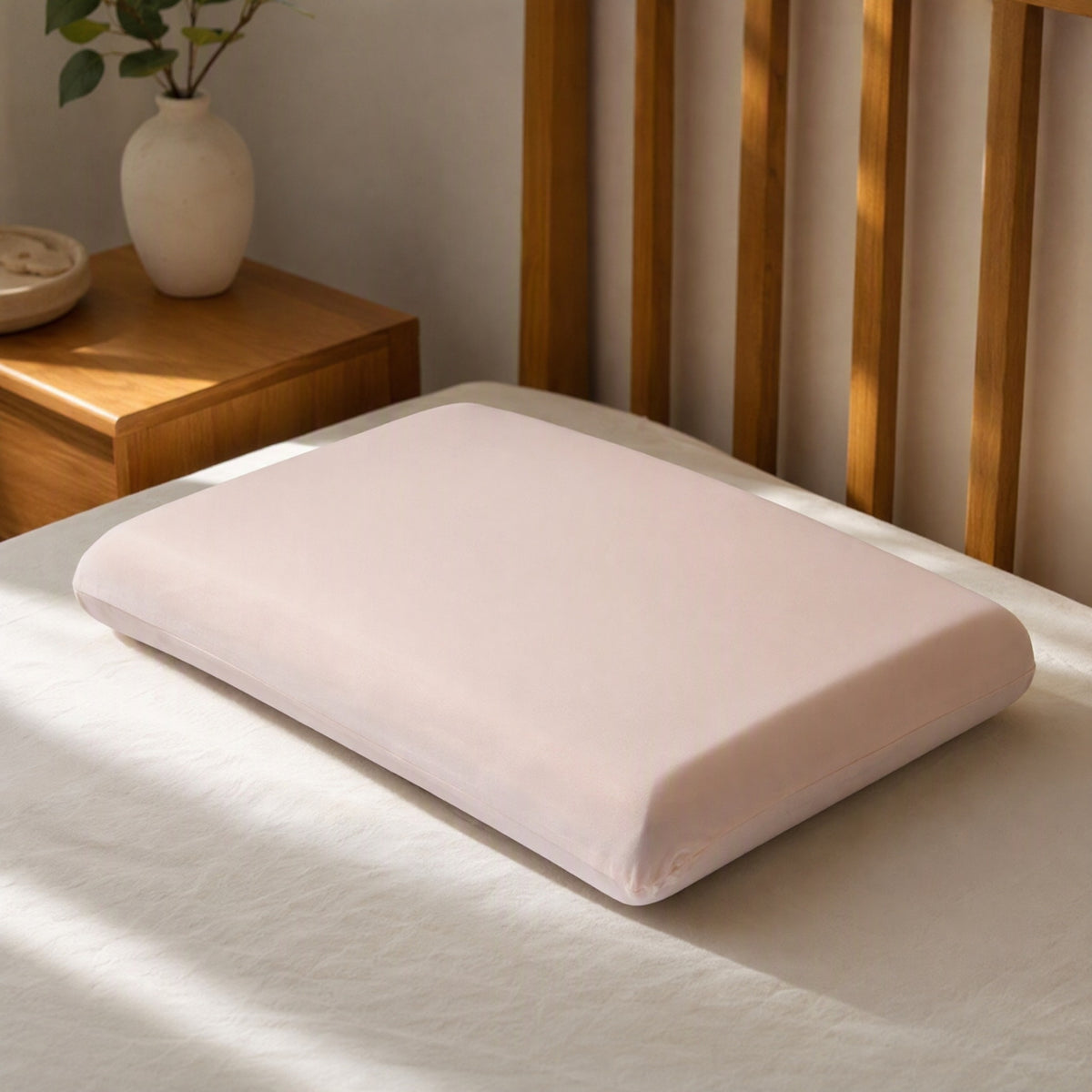 Icesnooze™ Ice Silk Pillowcase, styled close view