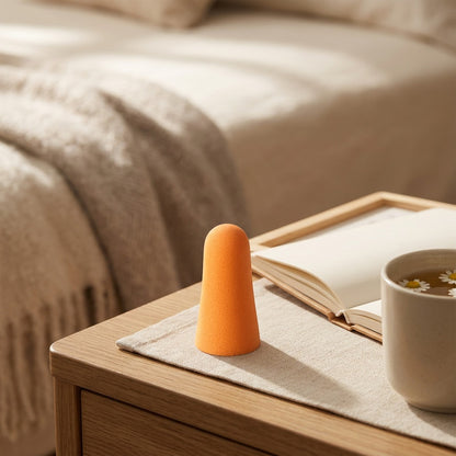 Foamseal™ PU Foam Sound Insulation Earplugs, styled close view