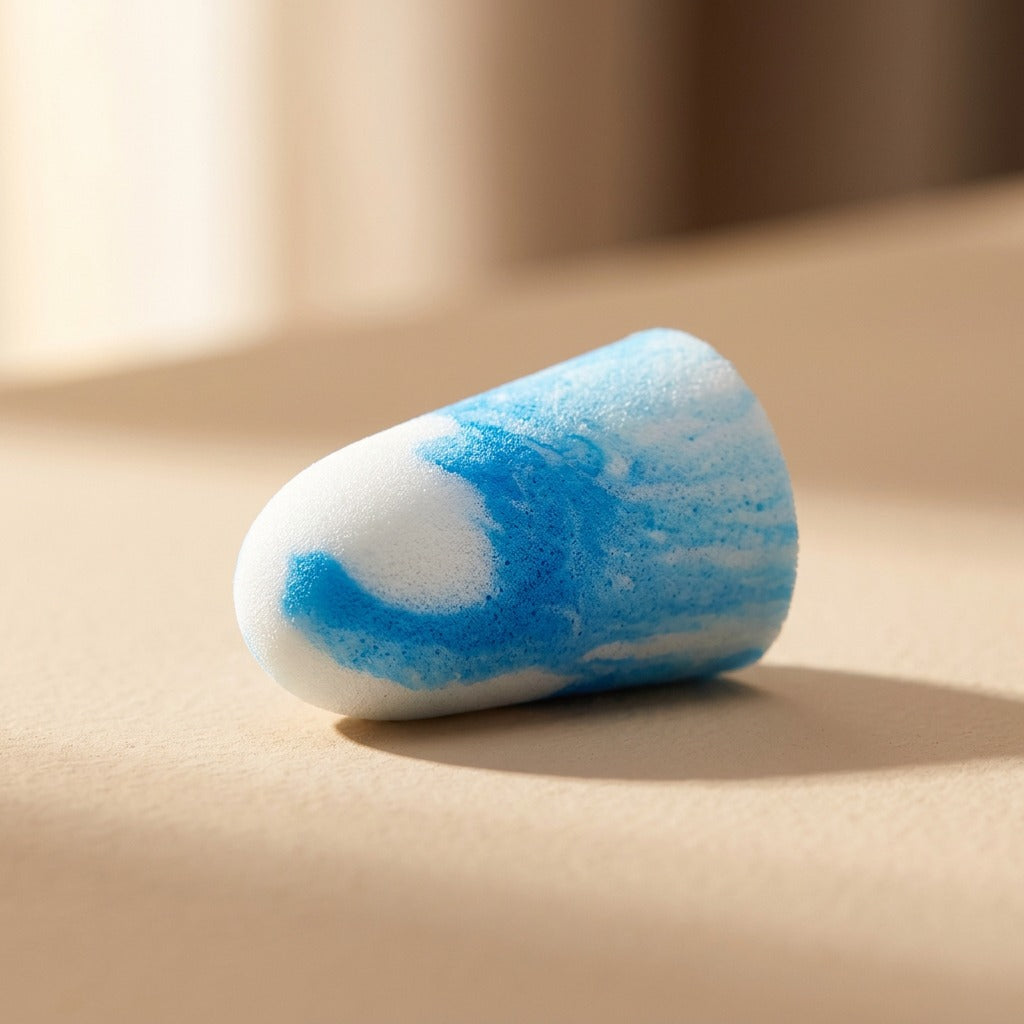 Mufflefit™ PU Noise-Reducing Earplugs, material and detail close-up