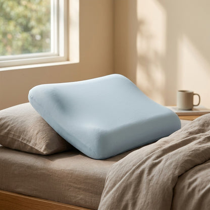 Nylonrest™ Nylon Spandex Pillowcase, styled close view