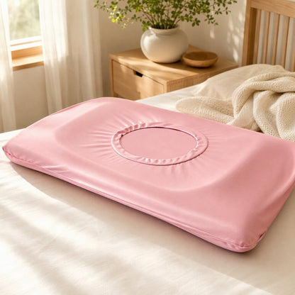 Frostweft™ Cooling Ice-Skin Pillow Cover in a calm home setting