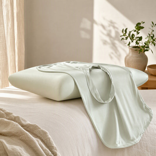 Nylonsway™ Nylon Spandex Pillowcase in a calm home setting