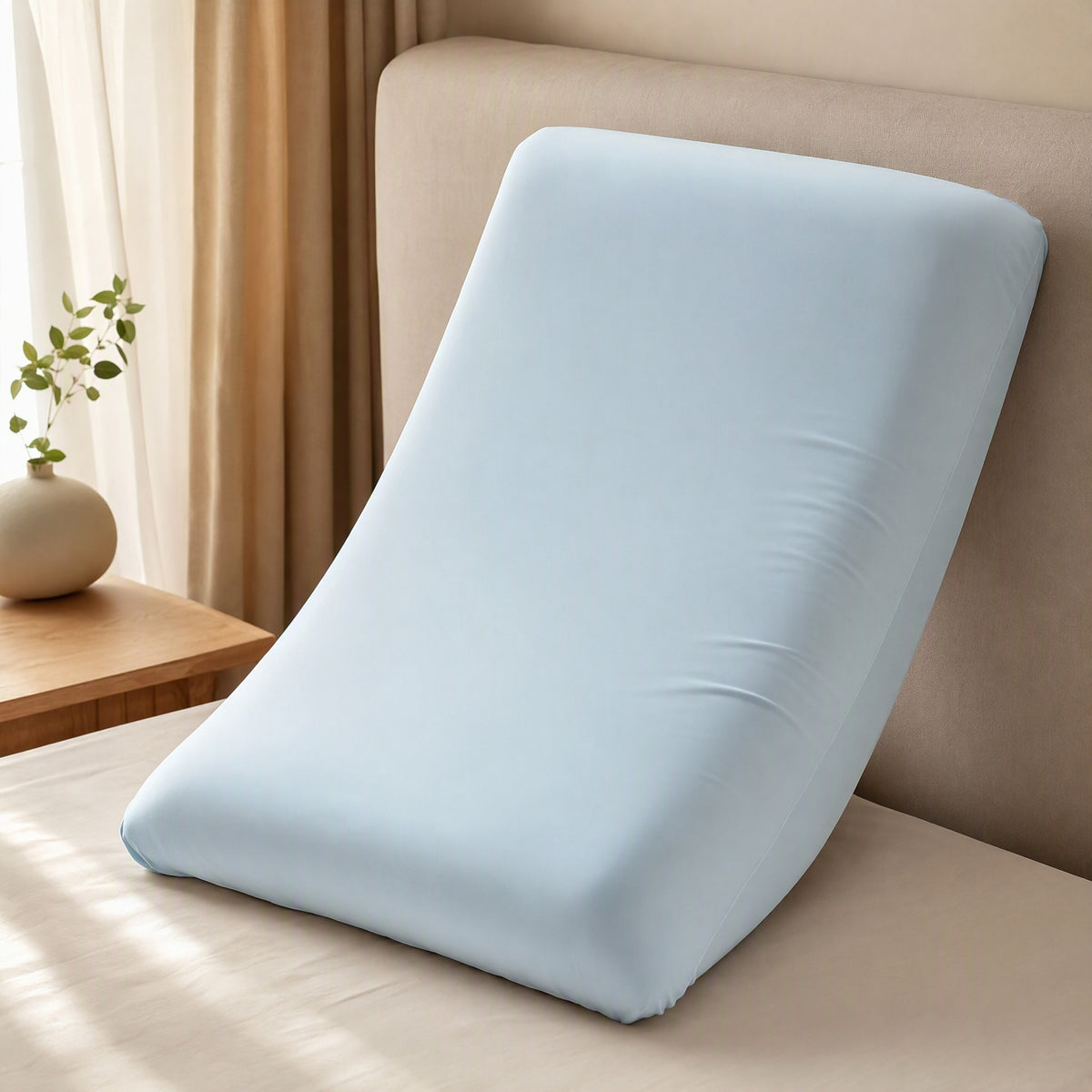 Nylonsway™ Nylon Spandex Pillowcase, styled close view