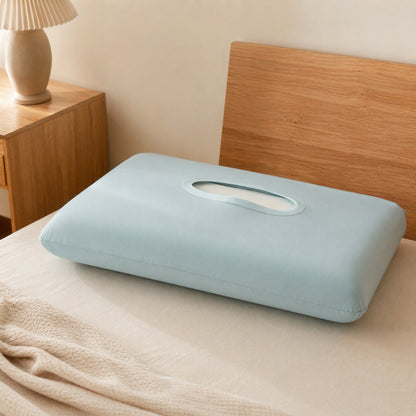Icedrape™ Ice Silk Pillowcase Covers, styled close view