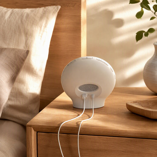 Dayrise™ Sunrise Wake-Up Alarm Clock in a calm home setting