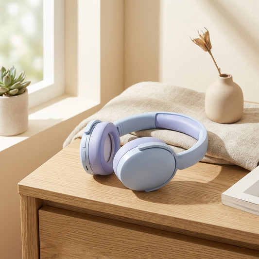 Muffhush™ Over-Ear Soundproof Earmuffs in a calm home setting