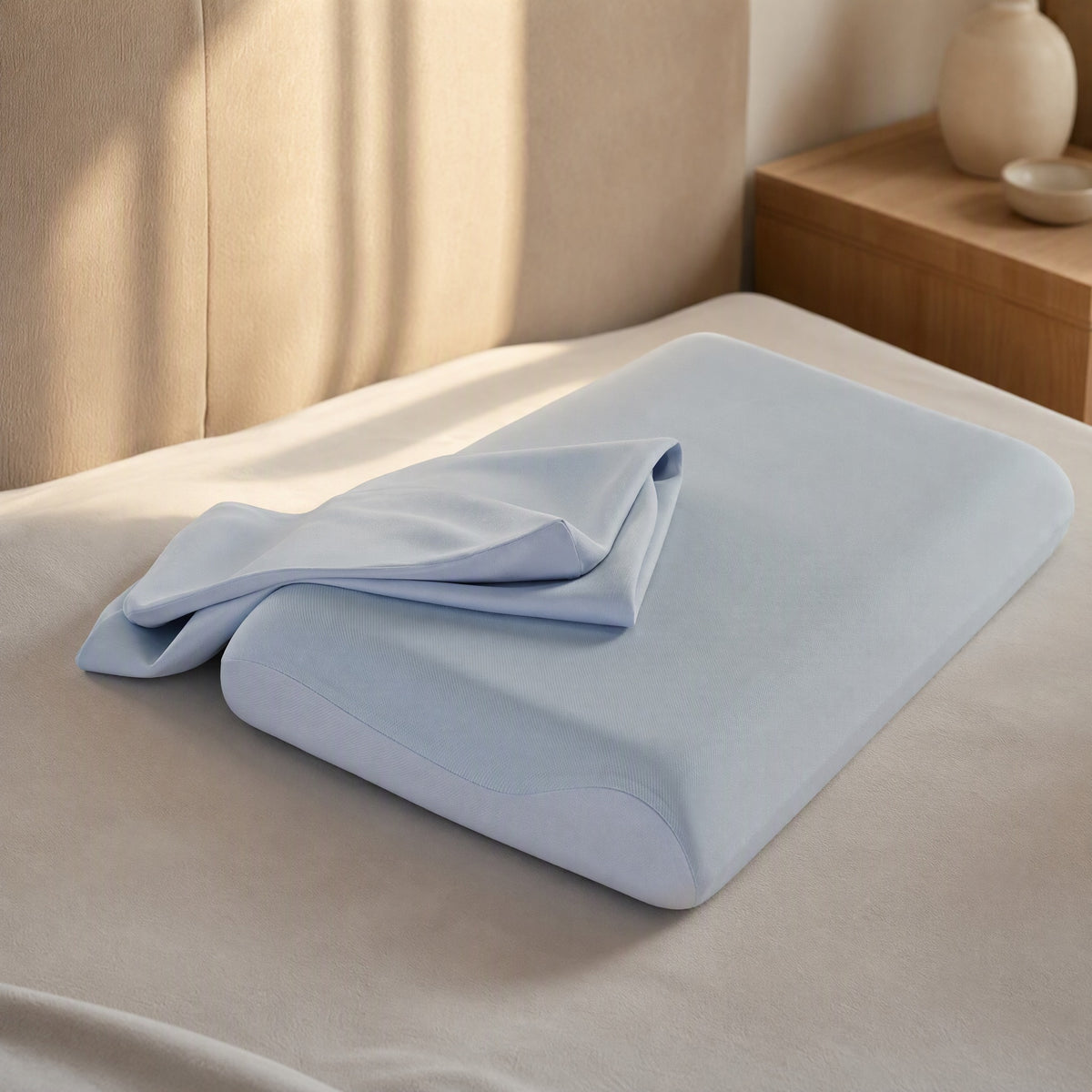 Loftweave™ Polyester Fiber Pillowcase 42x70cm, styled close view