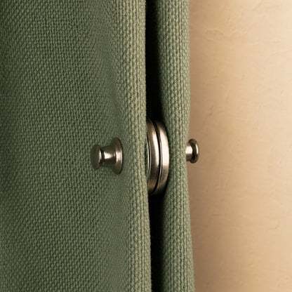 Drapelock™ Magnetic Curtain Closure Fastener, material and detail close-up
