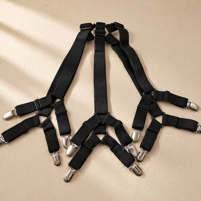 Bedclasp™ Six-Sided Sheet Fastener With 12 Clips, material and detail close-up