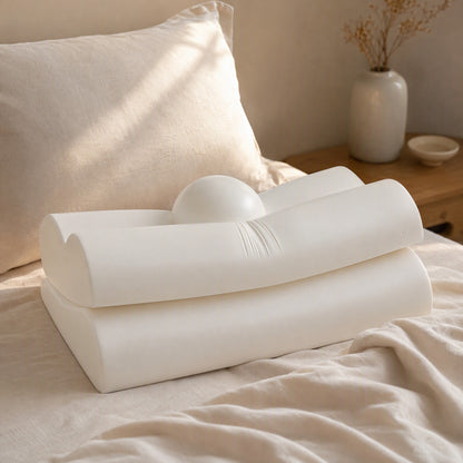 Cloudnook™ Memory Foam Neck Pillow, styled close view