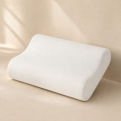 Curvecalm™ Curved Neck Support Pillow, material and detail close-up