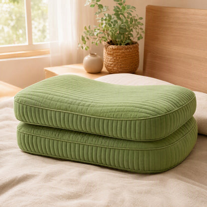 Buckwheat™ Buckwheat Hull Neck Support Pillow in a calm home setting