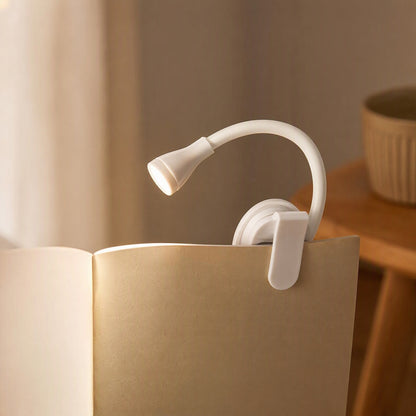 Pageglow™ Rechargeable LED Book Clip Night Light, styled close view