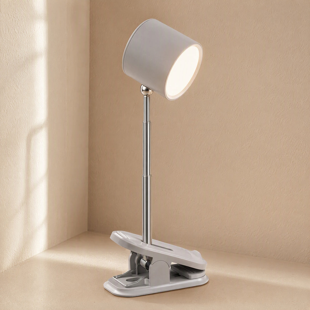 Clampglow™ Clamp-On Rechargeable LED Desk Lamp