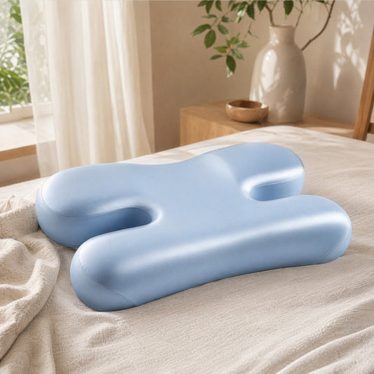 Necknook™ H-Shape Neck Support Pillow in a calm home setting