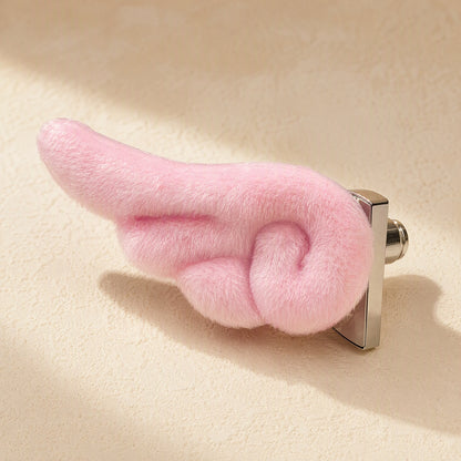 Plushhold™ Magnetic Plush Curtain Tiebacks, material and detail close-up