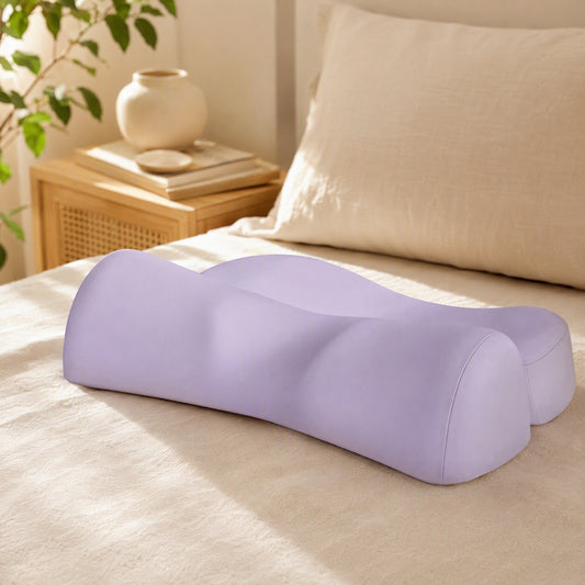 Necknest™ Cervical Neck Support Pillow in a calm home setting