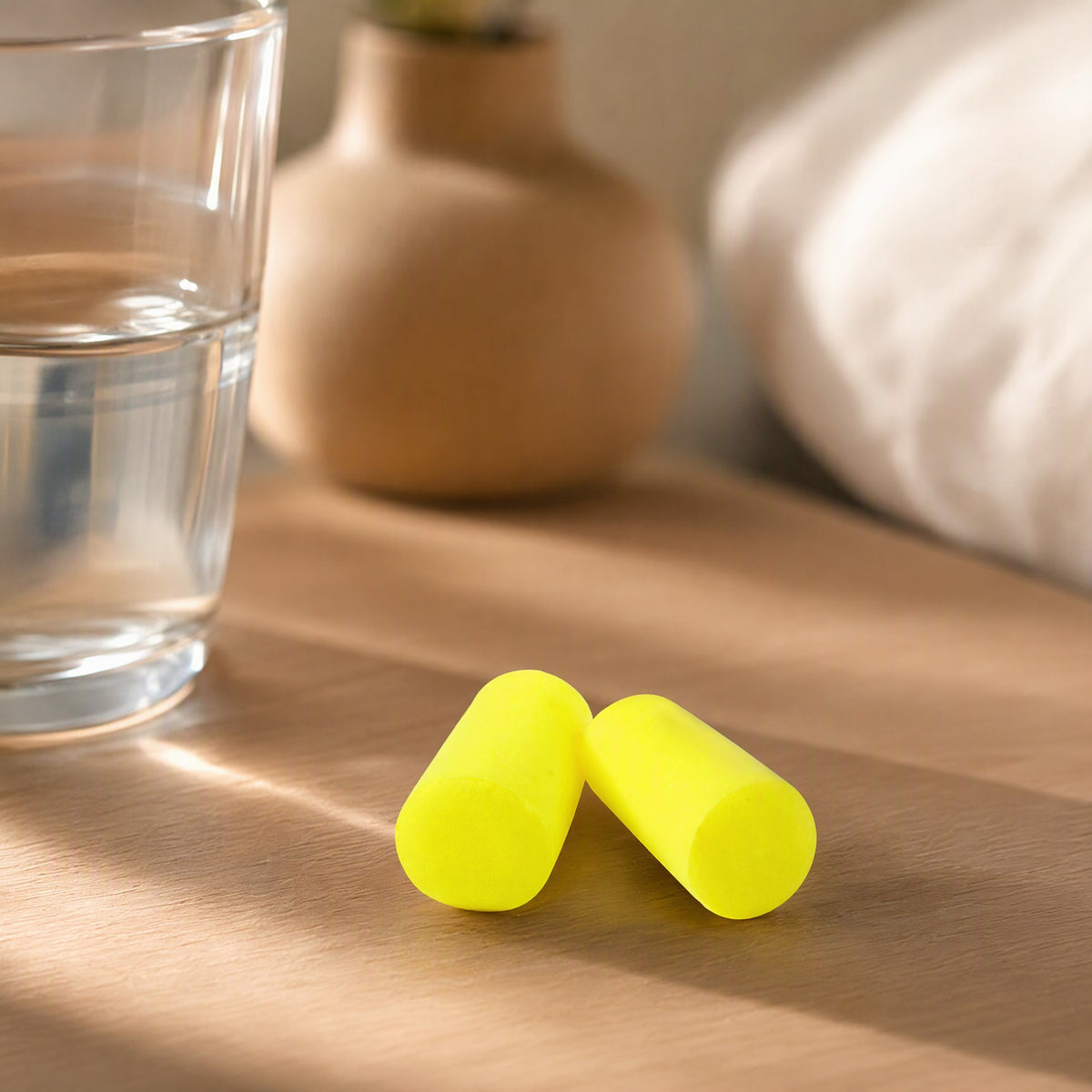 Quietplug™ PU Soundproof Earplugs, styled close view