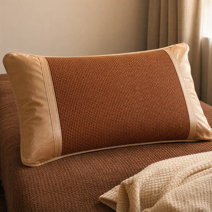 Polyloom™ Polyester Jacquard Pillowcase, styled close view