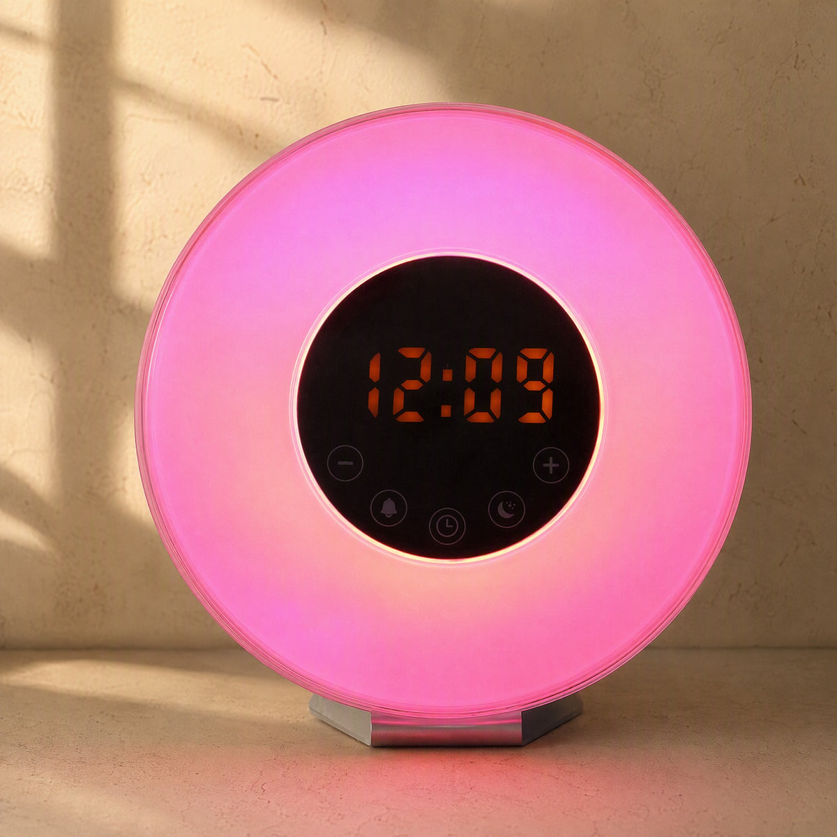 Dayflare™ LED Sunrise Alarm Clock, material and detail close-up