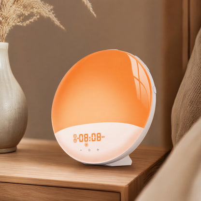 Daycolor™ Colorful Sunrise Sunset Alarm Clock, styled close view