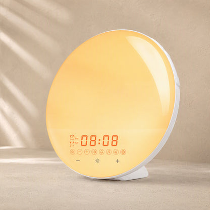 Glowcycle™ LED Sunrise Sunset Alarm Clock, material and detail close-up