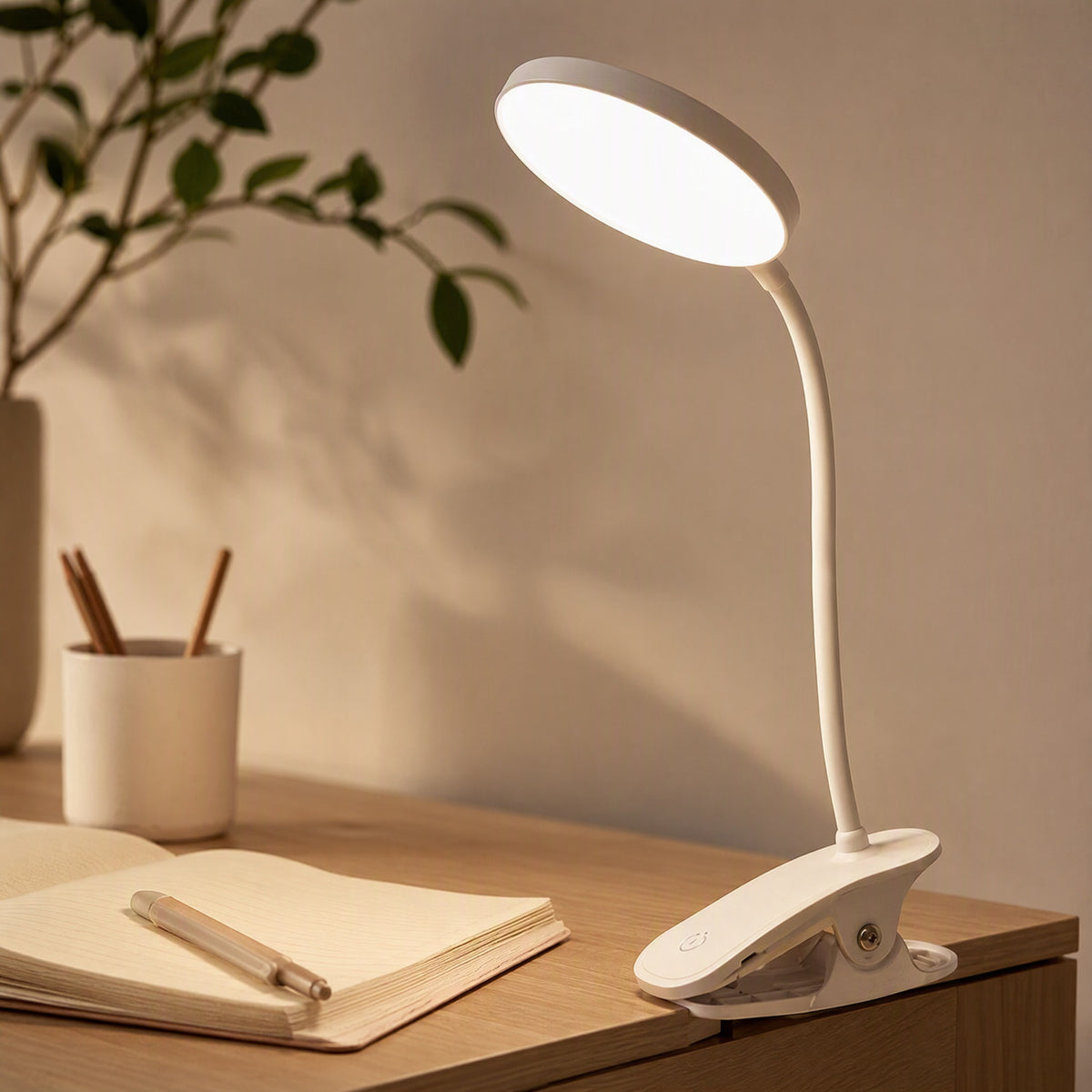 Touchlume™ Touch Control Desk Lamp, styled close view