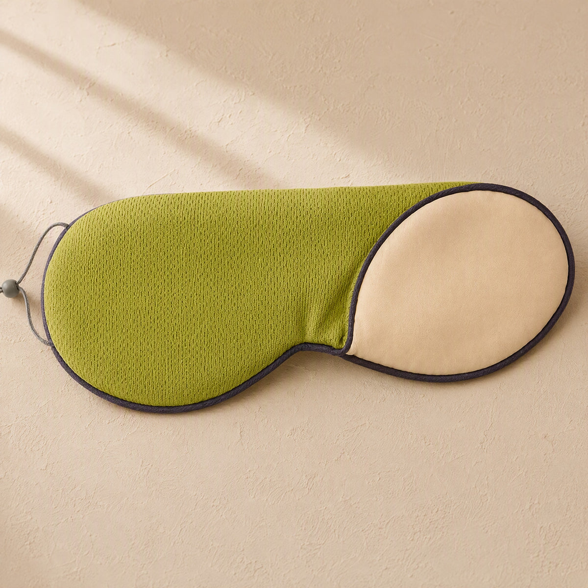 Sleepveil™ Cotton Opaque Sleep Eye Mask, material and detail close-up