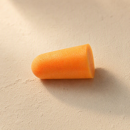 Muteplush™ Foam Noise Reduction Earplugs, material and detail close-up
