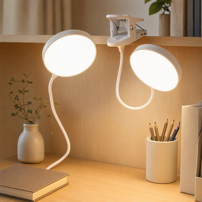 Clipray™ Clip-On LED Desk Lamp, styled close view