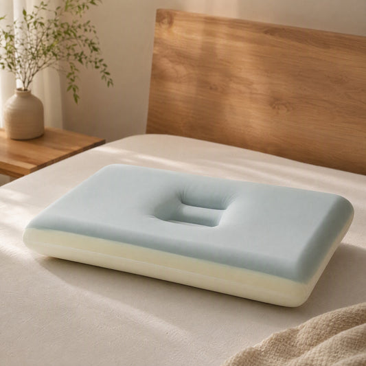 Twincore™ Memory Foam Pillow With Dual Core in a calm home setting