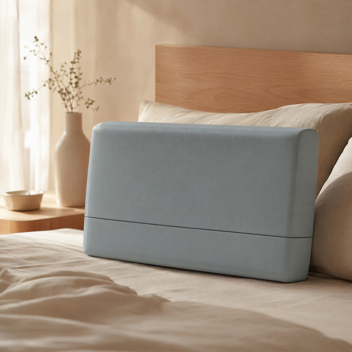 Twincore™ Memory Foam Pillow With Dual Core, styled close view