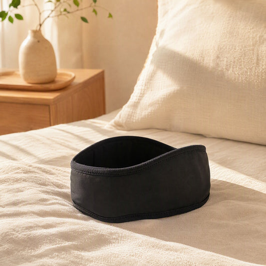 Plushmute™ Plush Soundproof Earmuffs in a calm home setting
