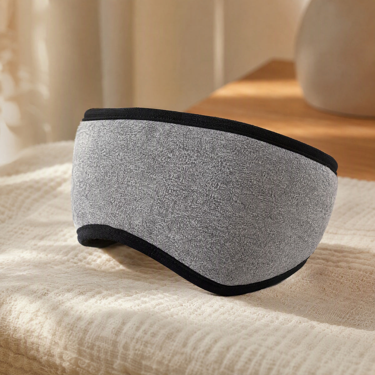 Plushmute™ Plush Soundproof Earmuffs, styled close view