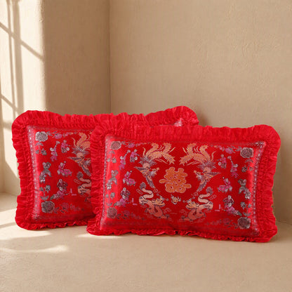 Weavepair™ Nylon Jacquard Pillowcase Pair