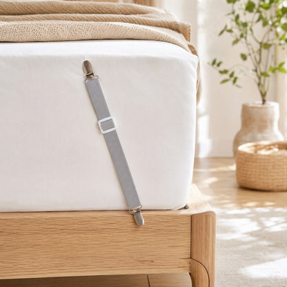 Bucklehold™ Nylon Bed Sheet Buckle Strap in a calm home setting
